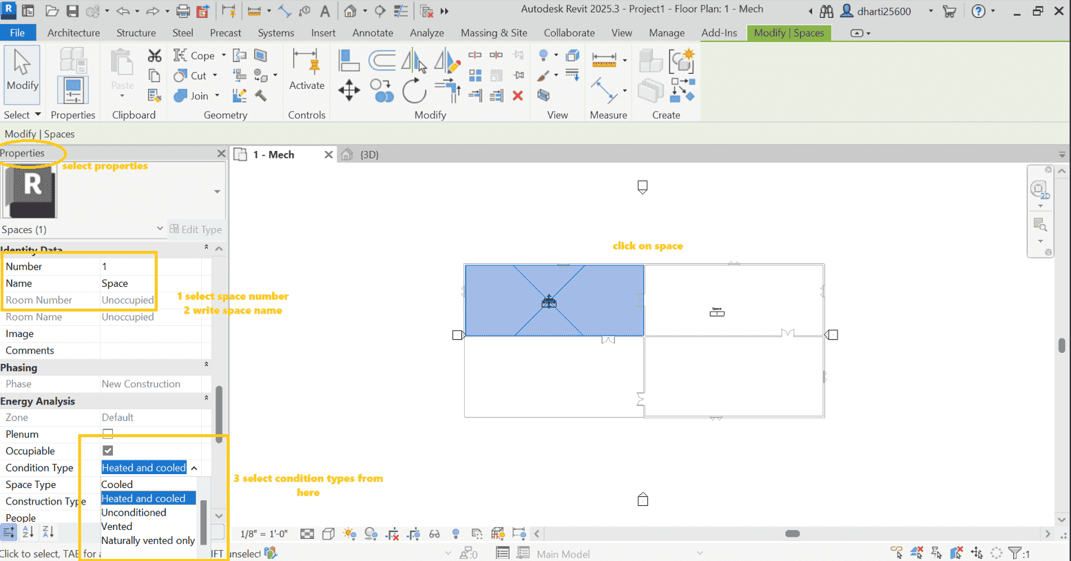 Revit 2025 HVAC load calculation