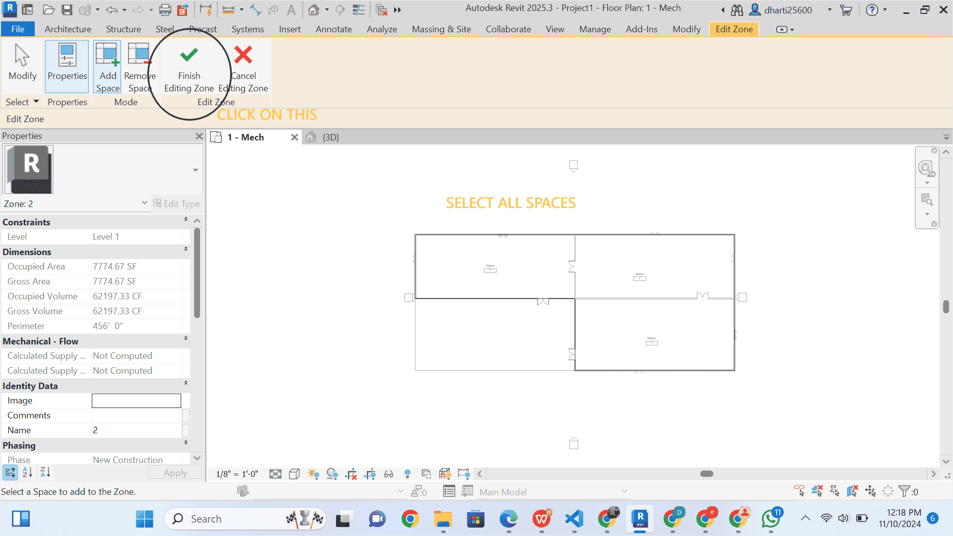 Revit 2025 HVAC Load Calculation